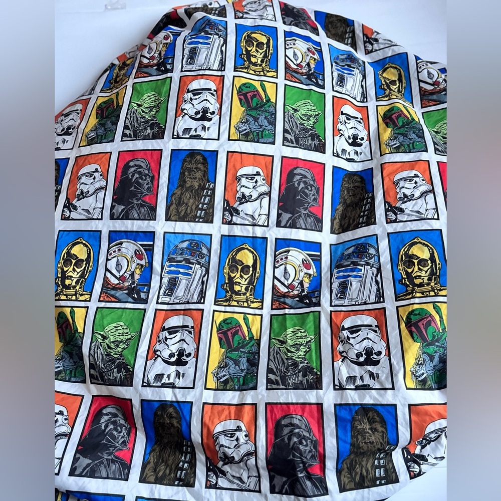Star Wars Twin Fitted Sheet Character Grid Print 2015